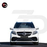 Kit carrosserie de style GLE 63 en matériau PP avec pare-chocs avant, calandre avant, tuyau d'échappement pour Mercedes GLE Classe W166 300 400 450