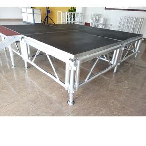 Escenario de madera de 1,22 m * 2,44 m, escenario de concierto móvil, escenario de aluminio con patas ajustables - Product Image 6