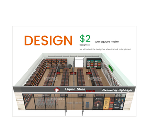 Estanterías de Pared para Licorerías Comerciales con MOQ Bajo a Precio Competitivo - Product Image 3