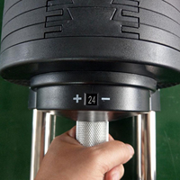 Équipement de musculation fourni par l'usine VIGFIT, ensemble personnalisé d'haltères réglables, logo personnalisé, haltères commerciaux