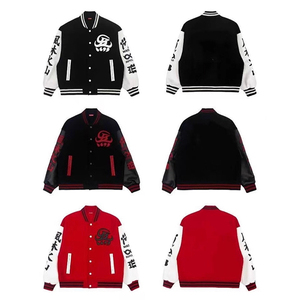 Baseball Jacket Supply Spring Autumn New Men Women <b>Cardigan</b> Couple Wear Hip Hop Street Coat Heavy Embroidery Jacket - Product Image 3