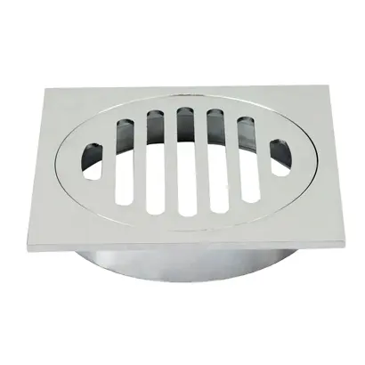 Filigrane d'usine costume 21 carreaux épais couvercle de vidange de douche Rectangle douche grille de sol déchets pour raccord de salle de bain