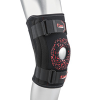 Genouillère articulée en néoprène avec stabilisateurs latéraux, compression réglable, soutien pour les blessures ACL MCL, récupération sportive, basketball, hommes et femmes