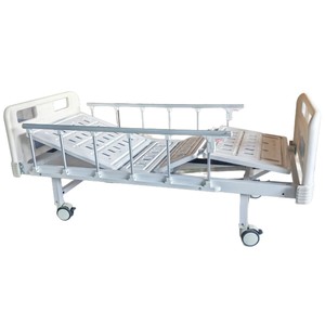 Hospital <b>Bed</b> 142x77x96 Cm Stainless Steel Manual <b>Adjustment</b> For Patient Care - Product Image 1