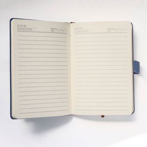 Planner 2025 Mental Health Customizable A5 Hardcover Leather Cover Notebook Reading <b>Journal</b> 100 Sheets for Business Gift - Product Image 4