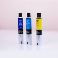 Tube d'emballage cosmétique souple personnalisé en aluminium 100 ml pour crème visage et lotion, tube vide en aluminium à presser pour pigments, avec bouchon à vis à capuchon rabattable