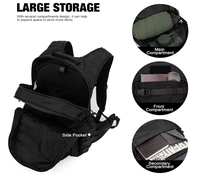 Sac à dos de moto, sac à dos tactique pour la conduite pour hommes, 28L, skateboard, randonnée, sac à dos pour casque