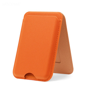 in stock magsafe magnetic card holder <b>bracket</b> compatible for iphone17pm portable phone card pouch foldable stand - Product Image 4