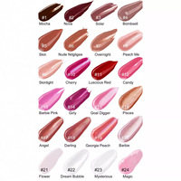 Fournisseurs de gloss à lèvres vegan en marque blanche, gloss à lèvres volumateur imperméable sur mesure, gloss à lèvres brillant