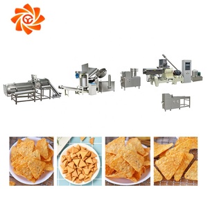 Nueva línea de producción automática de chips de maíz <span class=keywords><strong>Doritos</strong></span>, equipo de procesamiento de alimentos diésel/a gas, extrusora de Bugles - Product Image 5
