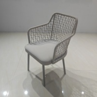 Ensemble table et chaises d'extérieur de luxe pour jardin, villa, balcon, avec table en dalle de roche, mobilier de loisirs extérieur en rotin imperméable