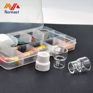 Kit de 31 lentilles de gaz TIG pour WP17 <span class=keywords><strong>WP18</strong></span> WP26, ensemble de consommables de soudage comprenant coupelles en verre cuivre et corps de collet court # 10/ # <span class=keywords><strong>12</strong></span> verres à boire pour - Product Image 2
