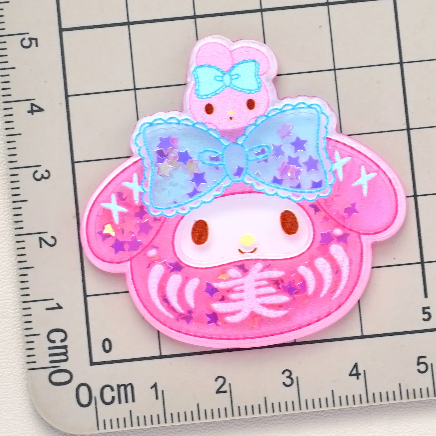 Hot selling kawaii cartoon acrylic sheet resin charms crafts for scrapbooking decoration cream glue pencil case DIY car pendant