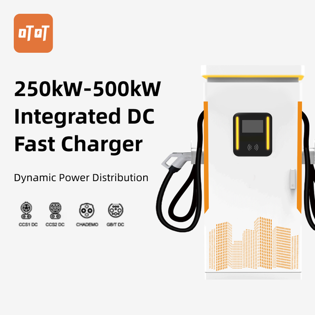 New 240kW DC Fast EV Charger CCS2 Commercial Charging Station OCPP1.6J IP55 Touchscreen CE 380V Model 120-400KW-DC-V10 400A/200A