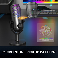 Microphone de Gaming RVB ZTD39 192KHz/24bit pour Création de Contenu, Gadgets Électroniques IA, Vente en Gros 2025