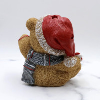 Grosir Beruang Teddy Resin Hadiah Hari Natal dengan Lampu LED