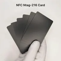 Tarjeta NFC Negra Mate (NTAG216), Memoria: 888 Bytes