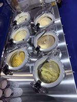 Miles Commerciële Gelato & IJsmachine 6 Tanks All-in-One Fruit & Melk RVS Opslag & Presentatiemachine