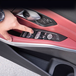 Accessoires d'intérieur en acier inoxydable en fibre de carbone ABS OEM <span class=keywords><strong>pour</strong></span> 2020 Bavarian Motor Works 3 Series Window Lift Trim Frame - Product Image 3
