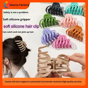 Pinza de Pelo de Plástico con Forma de Tiburón, Segura, No Irritante, Estilo Femenino de Alta Gama, para el Día de San Valentín, Tamaño Grande, Accesorio para el Cabello - Product Image 4