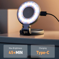 Lampe à miroir LED magnétique portable Takenoken, rotation à 360 degrés, anneau lumineux pour selfie, éclairage photographique réglable pour la beauté