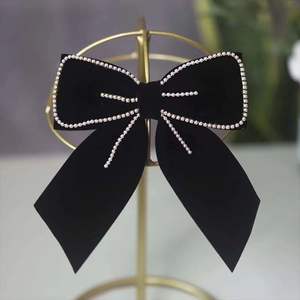 קשת גדולה שיער קליפ קוקו מחזיק שיער אביזרי גדול גודל אלסטי שיער להקות מוצק צבע חדש סיכות - Product Image 3