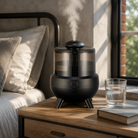 Humidificateur à ultrasons de bureau 2L, diffuseur d'arômes à commande tactile, pour hôtel et bureau, vente en gros