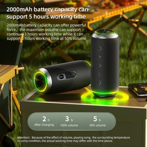 ลำโพงกันน้ำไร้สาย16W RGB ไฟ LED สำหรับปาร์ตี้กลางแจ้งโฮมเธียเตอร์และโทรศัพท์มือถือ - Product Image 4