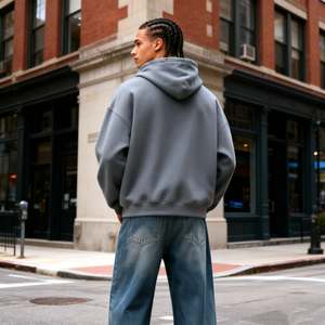 TKAN355 Felpe con Cappuccio Personalizzate da Uomo Oversize Invernali in Pile Vuote con Ricamo Stampa Streetwear per Coppie Felpe Pesanti in Cotone - Product Image 4