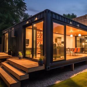 Nuevo Diseño Creativo de Casas Prefabricadas de Lujo de 2, 3, 4 y 5 Dormitorios, Desmontables, de 2 Pisos, Oficina, Vivienda, Contenedores de Envío Portátiles, <span class=keywords><strong>Precio</strong></span> de <span class=keywords><strong>Casa</strong></span> - Product Image 1