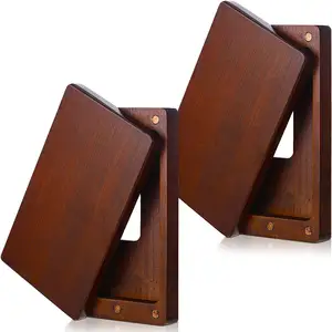 定制2包便携式信用卡夹木制钱包口袋木制名片收纳夹木制名片盒