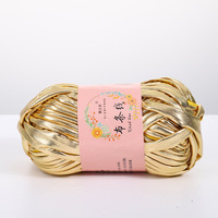Metallic T-Shirt Yarn Glossing Yarn Metalli T-Shirt-Yarn Metallic for Crocheting Bags