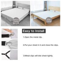 Verstellbare Dreieckige Elastische Bettlakenhalter Wohnzimmer Geeignete Greifhaltergurte Clip für Bettlaken & Matratzenbezüge