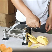 AY-430 RVS Frietmaker Handmatige Aardappelsnijder Frietsnijder Fruitsnijder Groentesnijder