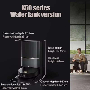 Aspiradora Robótica Dreame X50 para Limpieza en Seco y Húmedo, 25000 Pa, Cepillo Lateral Extensible, Base de Autolimpieza Todo en Uno, Control por Voz y Aplicación, Automática - Product Image 2