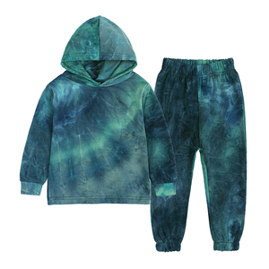 เสื้อแขนยาวมีฮู้ดมัดย้อมสำหรับเด็กผู้หญิงใส่ฤดูใบไม้ร่วงฤดูหนาว - Product Image 6