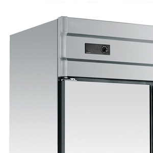 Congélateur vertical commercial 4 portes en acier inoxydable 1000L cuisine congélateur vertical réfrigéré mécaniquement hôtels restaurants - Product Image 3