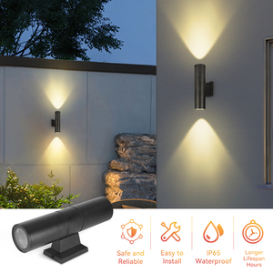 Đèn <span class=keywords><strong>LED</strong></span> CANMEIJIA E27 cho ngoài trời, đèn tường chiếu sáng lên xuống, đèn tường <span class=keywords><strong>LED</strong></span>, đèn gắn tường ngoài trời/đèn tường/đèn tường <span class=keywords><strong>LED</strong></span> - Product Image 2