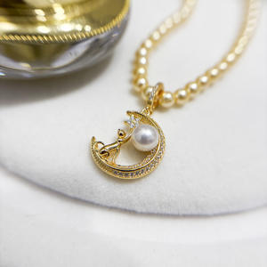 Accessoires en perles DIY 31479, pendentif en argent S925, perles de 5 à 7 mm, support vide, bouton pendentif or/argent, motif diamant taille princesse - Product Image 2