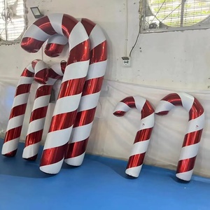 Đảng tổ chức sự kiện lớn <span class=keywords><strong>Inflatable</strong></span> Kẹo gậy cho Giáng sinh trang trí kín đi bộ thanh - Product Image 5