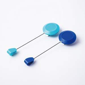 Porte-badge rétractable multicolore en ABS, porte-carte d'identité, clip yoyo, sangle en vinyle, cordon en polyester de 60 cm, options de logo personnalisé, utilisation pour les événements - Product Image 5