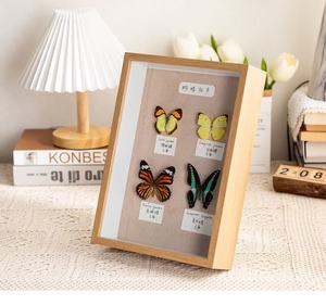 2025 tùy chỉnh tất cả các màu đen trắng óc chó MDF gỗ 3cm 5cm sâu <span class=keywords><strong>8x8</strong></span> 16x16 inch A3 A4 3D tường nghệ thuật hình ảnh Khung bóng hộp khung ảnh - Product Image 5