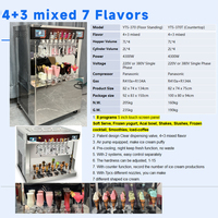 Máquina Comercial de Granizados y Helados con 7 Boquillas, 8 Programas, para Cócteles, Acai, Bebidas Congeladas y Batidos, para Bares y Snacks