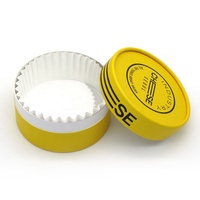 Tube en carton rond personnalisé écologique pour cheesecake, emballage en papier de qualité alimentaire, boîte en tube de papier pour gâteau basque
