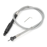 Gerinda Bor Elektrik Fleksibel, Bor Gerinda Elektrik, Poros Ekstensi Fleksibel + Kunci L untuk Alat Rotary, Dremel Power, Aksesori Gerinda 107Cm 42"