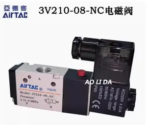 Válvula solenoide de tres vías Airtac <span class=keywords><strong>3V210</strong></span>-<span class=keywords><strong>08</strong></span>-NC 3V--<span class=keywords><strong>NO</strong></span> AC24V 3V-DCV Normalmente cerrada y normalmente abierta - Product Image 4