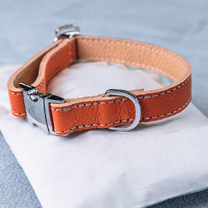 Kalung Anjing Bergaya dengan Gesper Logam yang Tahan Lama, Kalung Hewan Peliharaan Buatan Tangan - Product Image 5