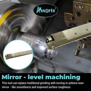 Assorts Dual Burnishing <b>Tool</b> 250 Mm Metric High Speed Steel For Lathe Cnc Mirror Finish Industrial Grade - Product Image 6