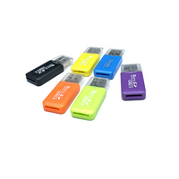 Lector de Tarjetas Mini USB 2.0, Lector de Tarjetas TF Portátil, Compatible con hasta 64 GB para PC y Laptop