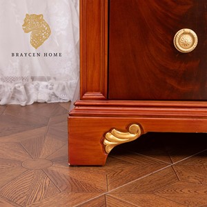 Anh cổ sang trọng phong cách tủ đồ trang sức hiển thị cao bằng gỗ ngực của ngăn kéo phần cứng cao cấp sang trọng thủ công lưu trữ tủ - Product Image 6